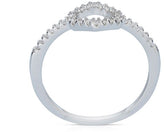 טבעת בעיצוב מודרני עשויה כסף טהור